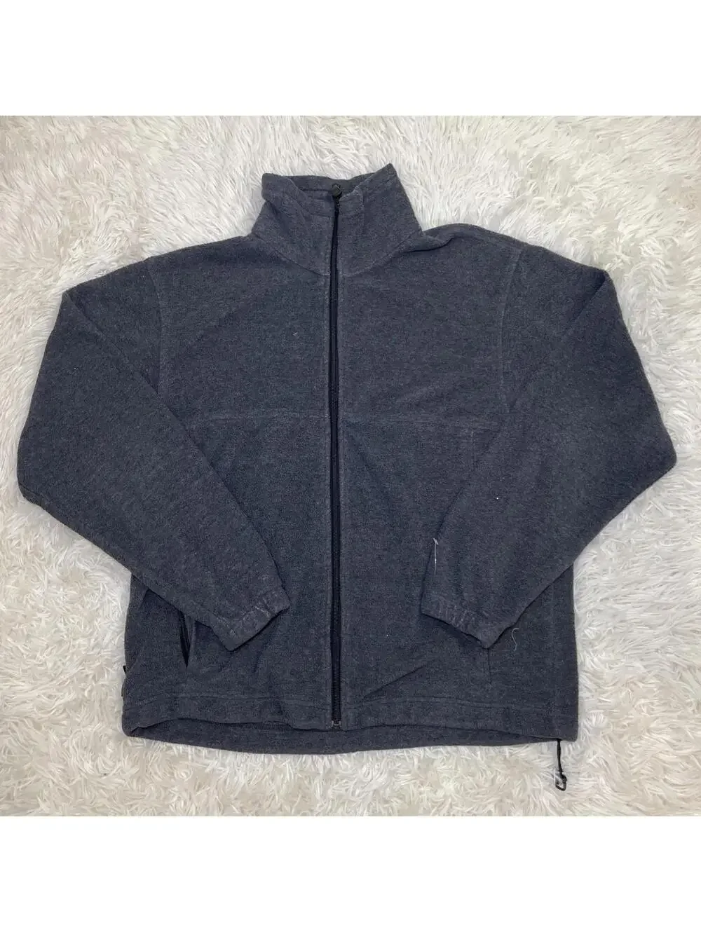 Columbia Sportswear Men's Sz M Jacket Zip Up Fleece Gray